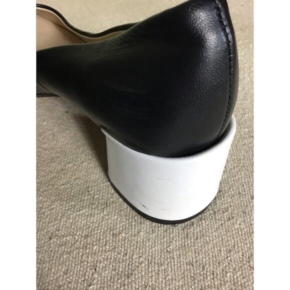 Women Black and White 2inch block heel Pumps Bus Stop boutique Sz. 39.5/9.5 - Picture 5 of 10
